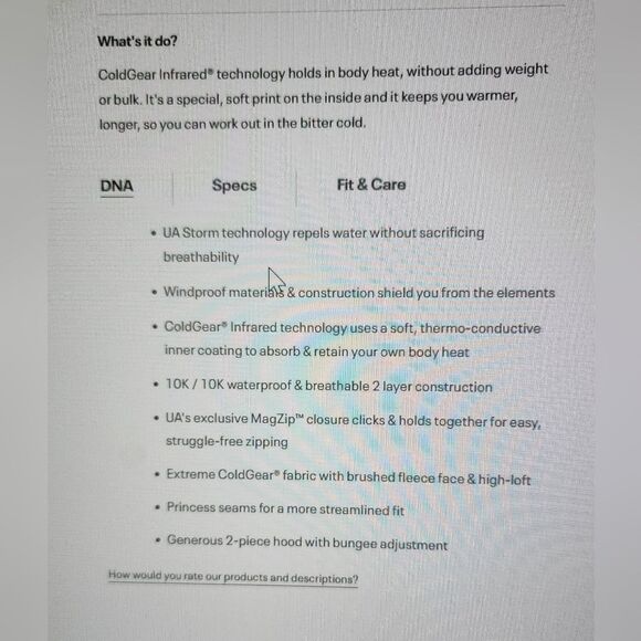 NWT Women's Under Armour 3 in 1 Sienna  coat size small - Picture 9 of 9